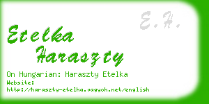 etelka haraszty business card